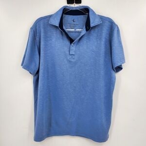 Tailorbyrd Short Sleeve Polo Shirt Mens Size Large Blue